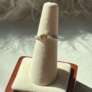 ✨ Citrine Gemstone Bubble Ring – Size 6✨